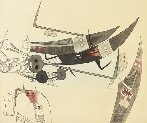 WIFREDO LAM (CUBAN 1902-1982) A