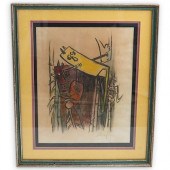 WIFREDO LAM (CUBAN) MIXED MEDI