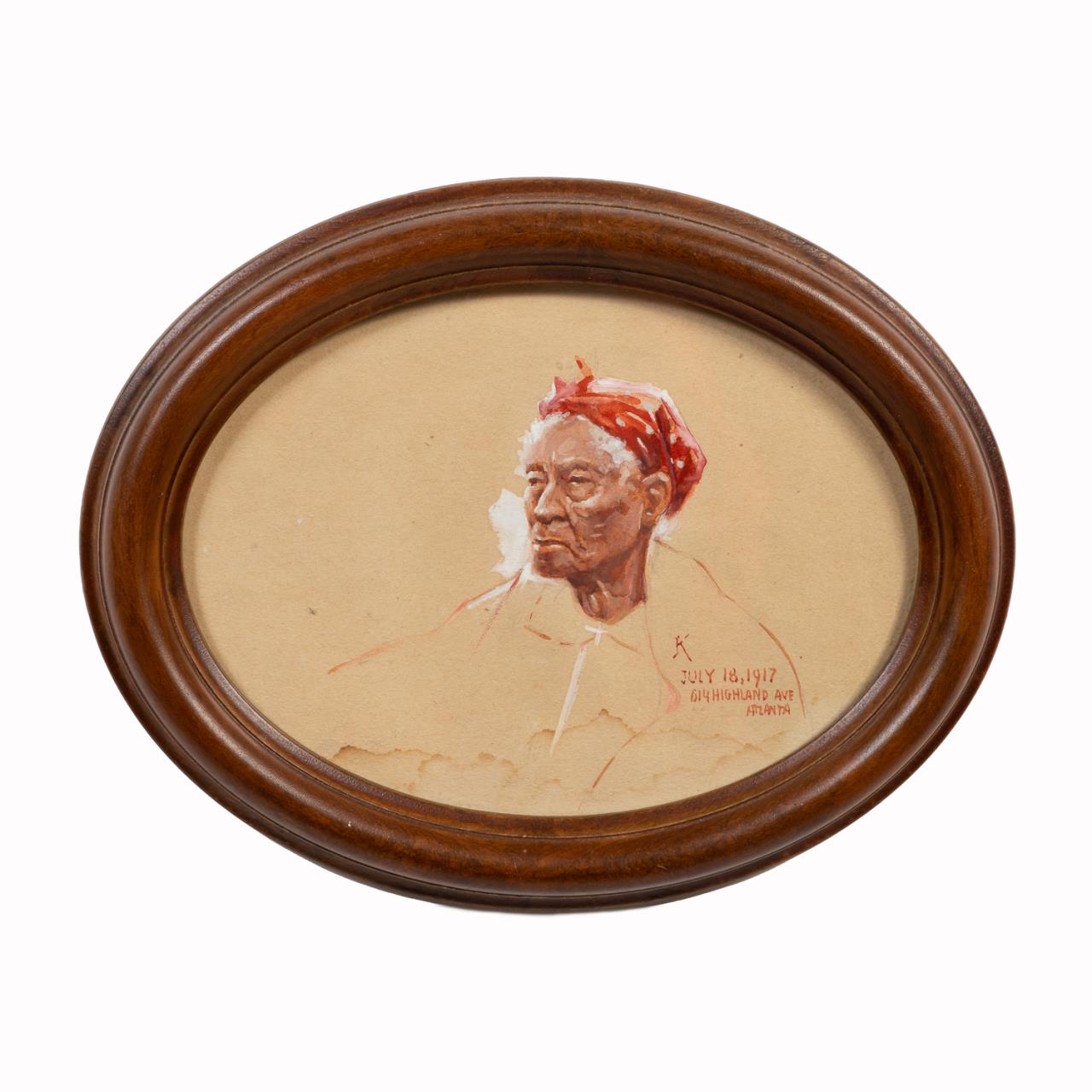 WILBUR G. KURTZ WATERCOLOR PORTRAIT