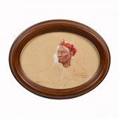 WILBUR G. KURTZ WATERCOLOR POR