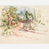 WILBUR NIEWALD WATERCOLOR LAND