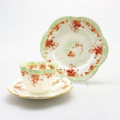WILEMAN FOLEY CHINA TEA TRIO,