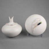 WILFORD GARCIA, PAIR OF WHITE