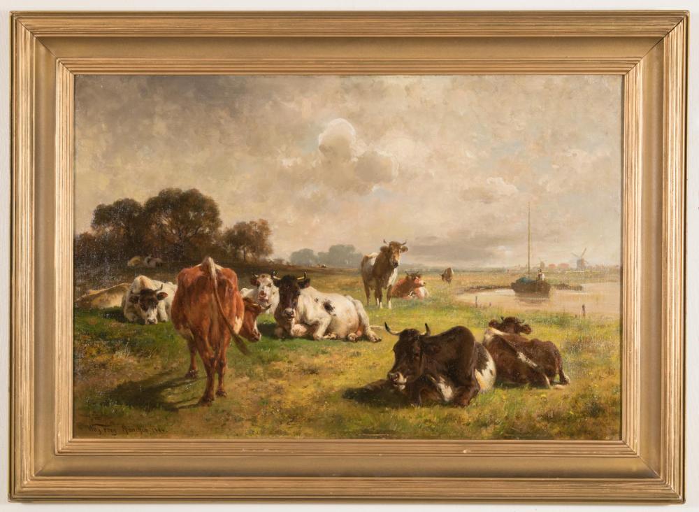 WILHELM FREY OIL ON CANVASWILHELM