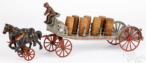 WILKINS CAST IRON HORSE DRAWN