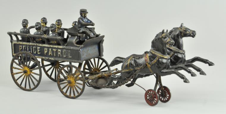 WILKINS PATROL WAGON Cast iron open