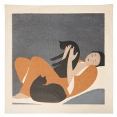 WILL BARNET, COLOR LITHOGRAPH,