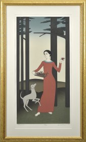 WILL BARNETT WOODBLOCK PRINT,