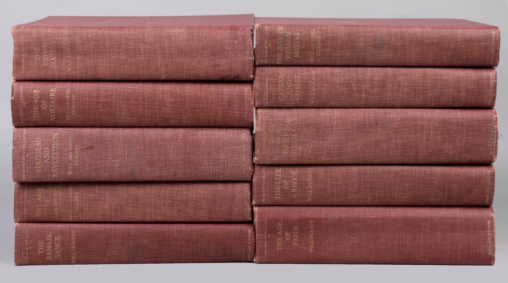WILL DURANT, TEN VOLUMES OF HISTORY