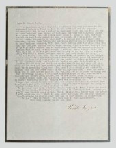 Will Rogers typed letter, phot