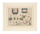 WILLEM BLAEU HAND COLORED MAP