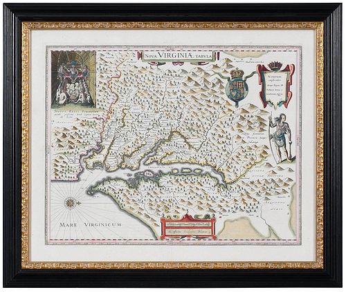 WILLEM BLAEU - MAP OF VIRGINIA