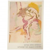 WILLEM DE KOONING, SIGNED EXHI