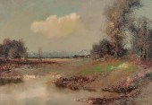 WILLI BAUER - LANDSCAPE WITH P