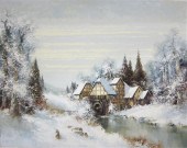 WILLI BAUER OIL ON CANVAS (Ger