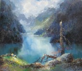 WILLI BAUER OIL ON CANVAS (Ger