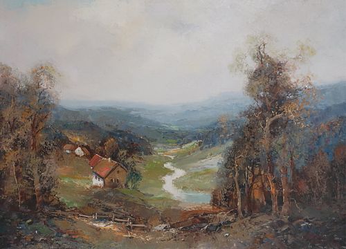 WILLI BAUER - VALLEY LANDSCAPEWilli