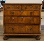 WILLIAM AND MARY BURL WALNUT C
