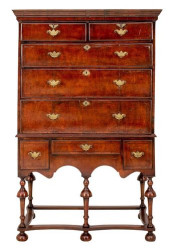 WILLIAM AND MARY CHEST ON STAN