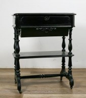 WILLIAM AND MARY EBONIZED SIDE
