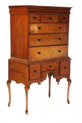WILLIAM AND MARY HIGH CHEST OF