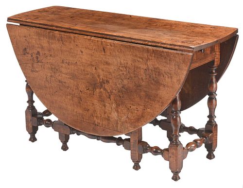 WILLIAM AND MARY MAPLE GATE LEG
