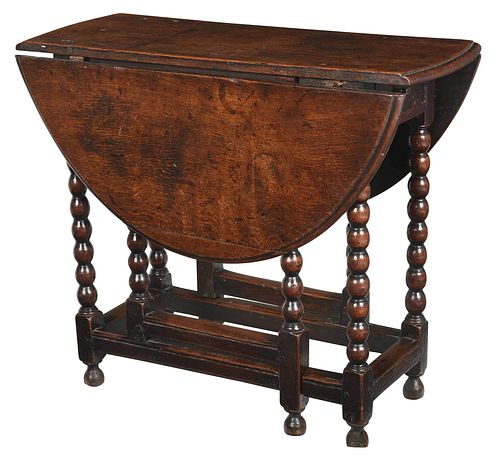 WILLIAM AND MARY OAK GATE LEG
