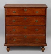 WILLIAM AND MARY STAINED PINE