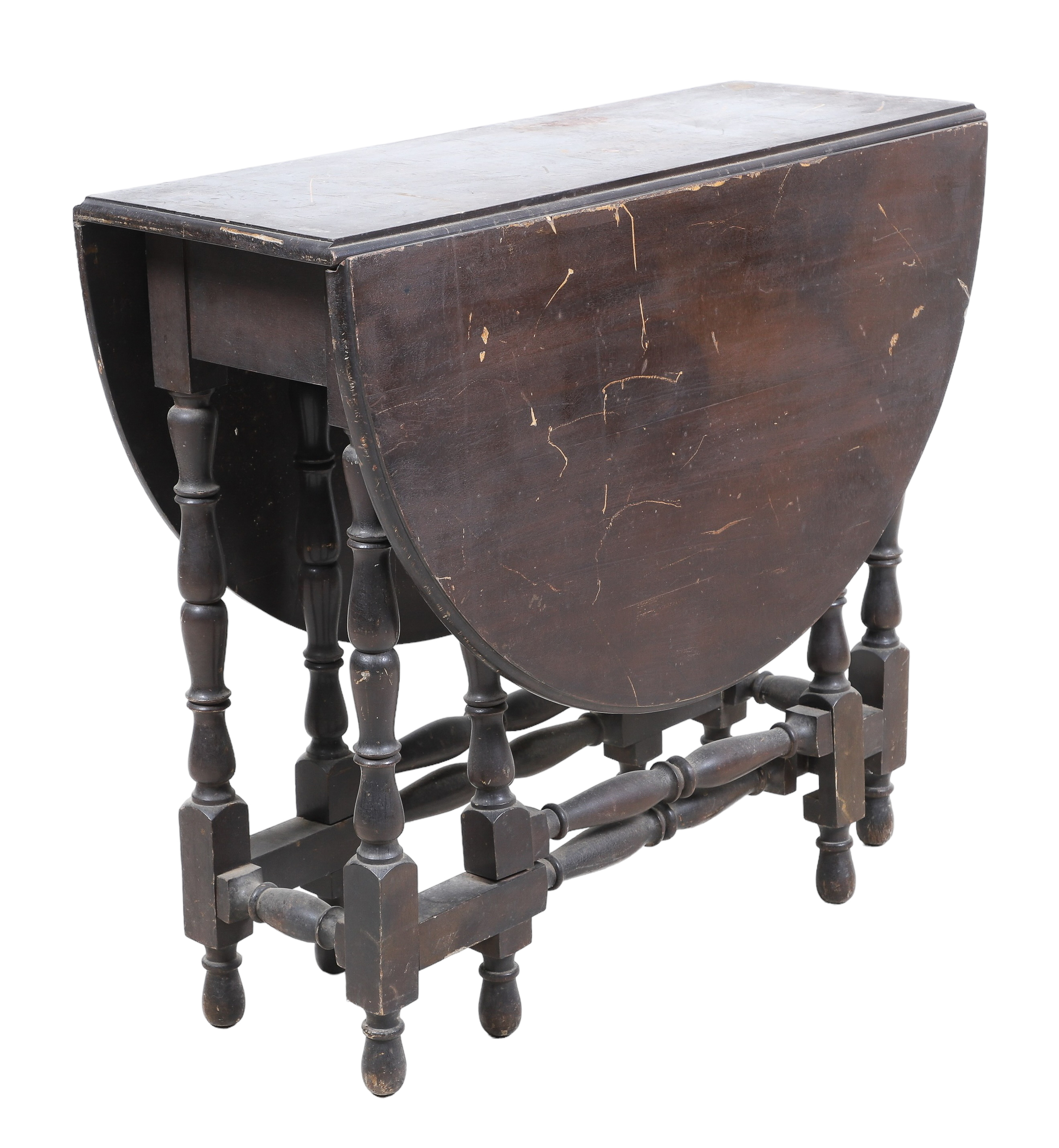 William and Mary style drop leaf