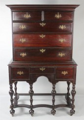 WILLIAM AND MARY STYLE MAHOGAN