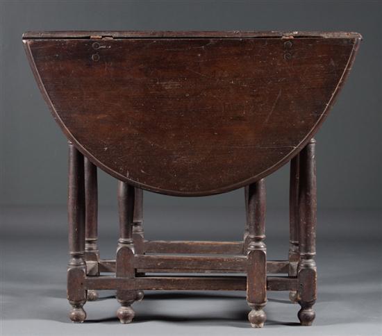 William and Mary style oak gate-leg