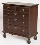 WILLIAM AND MARY STYLE STAINED