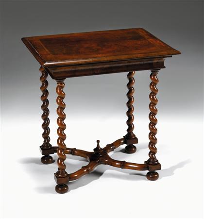 William and Mary style walnut and