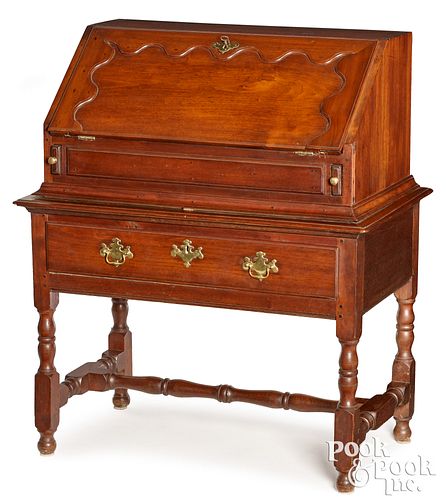 WILLIAM AND MARY WALNUT DESK ON