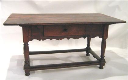 William and Mary walnut work table