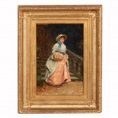 WILLIAM B. HOLE, LADY IN BONNE