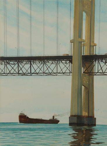 WILLIAM BODINE 'MACKINAC BRIDGE'