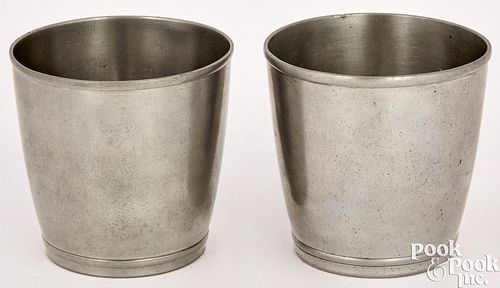 WILLIAM CALDER PAIR OF PEWTER