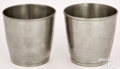 WILLIAM CALDER PAIR OF PEWTER