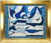 WILLIAM CHEWNING MODERN BLUE A