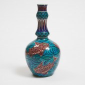 William De Morgan Fish Vase, J