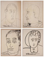 WILLIAM FAULKNER FOUR INKS ON