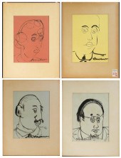 WILLIAM FAULKNER SIX INKS ON P