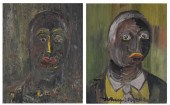 WILLIAM FAULKNER TWO OILS ON C