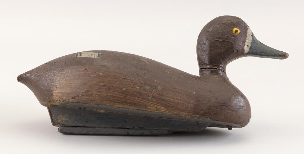 WILLIAM FINKLE BLUEBILL HEN DECOY