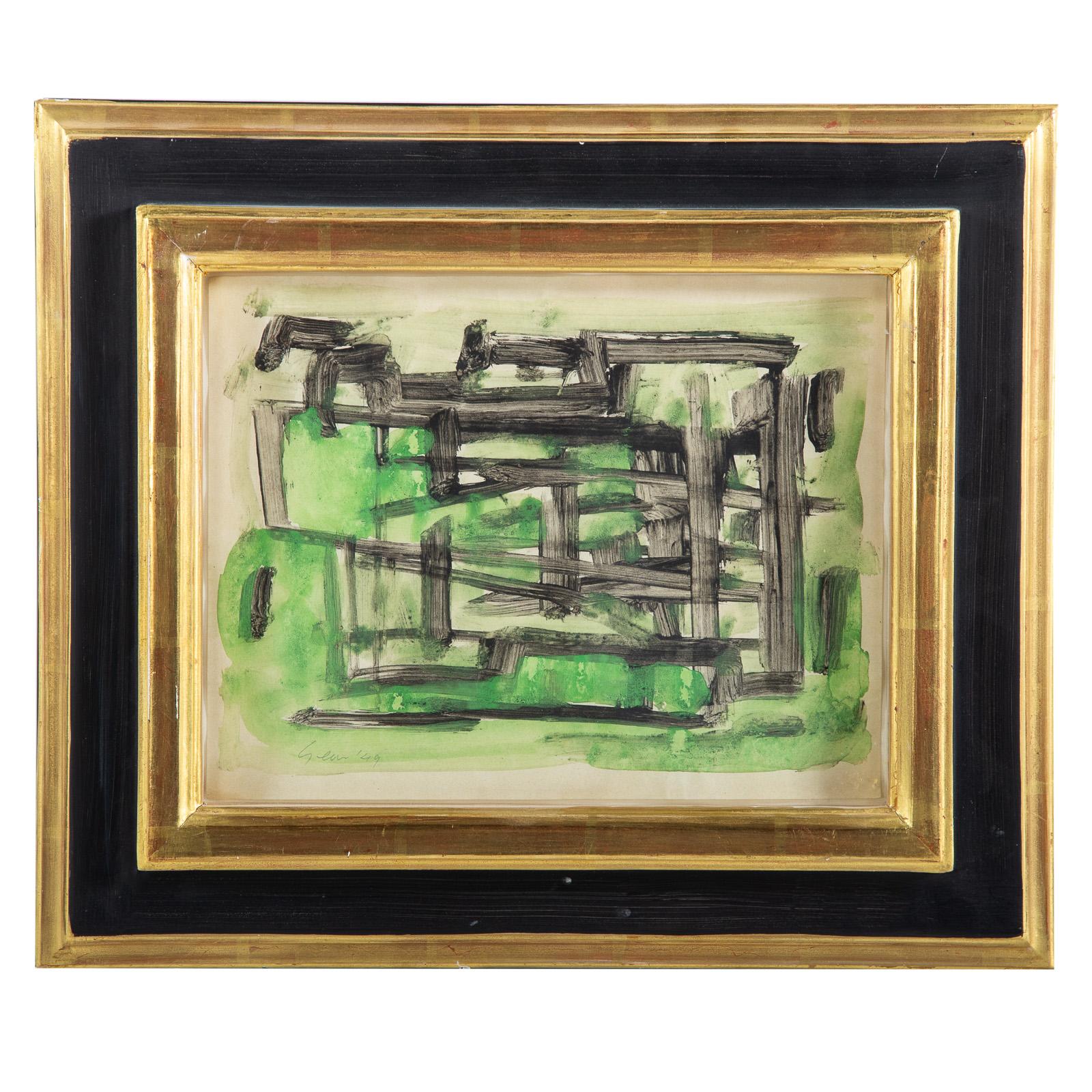 WILLIAM GEAR. "GREEN AND BLACK