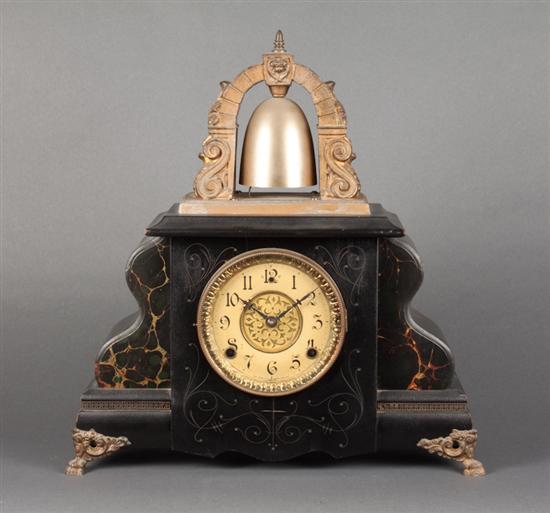 William Gilbert curfew mantel clock