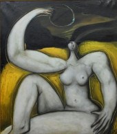 WILLIAM GILCHRIST, OIL ON CANV