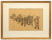 WILLIAM GLACKENS 'STREET FIGHT