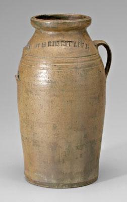 William Grinstaff pottery jar, salt